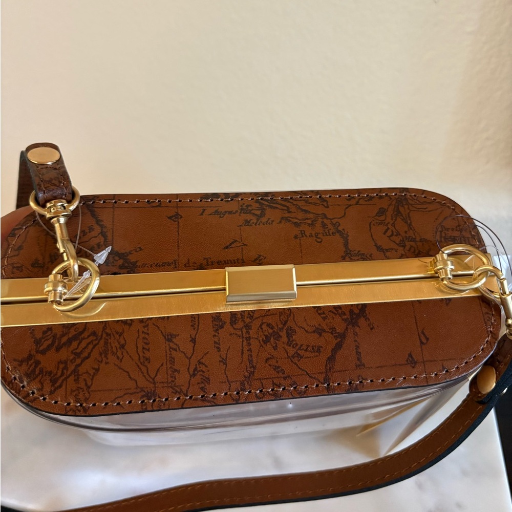 Patricia Nash Clear and Brown Crossbody Bag - Picture 3 of 8